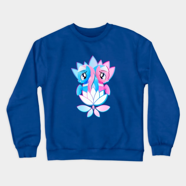 Aloe and Lotus Blossom Crewneck Sweatshirt by Ilona's Store